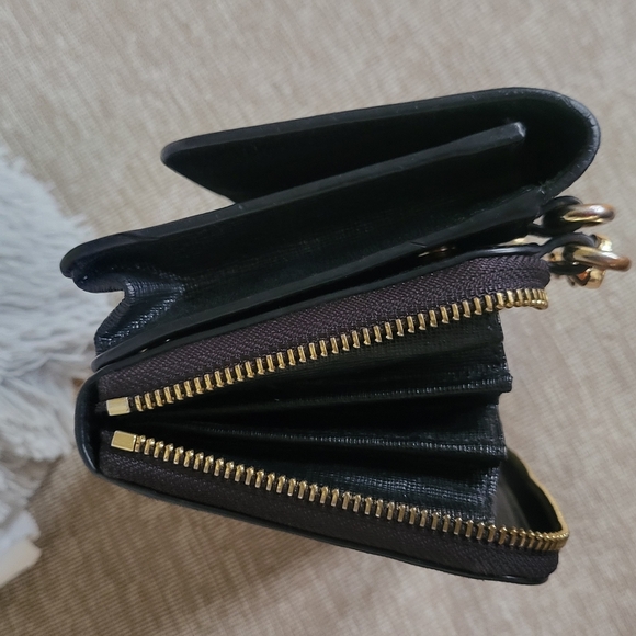 Furla Black and Gold Crossbody Bag with Aftermarket Chain - Picture 8 of 14